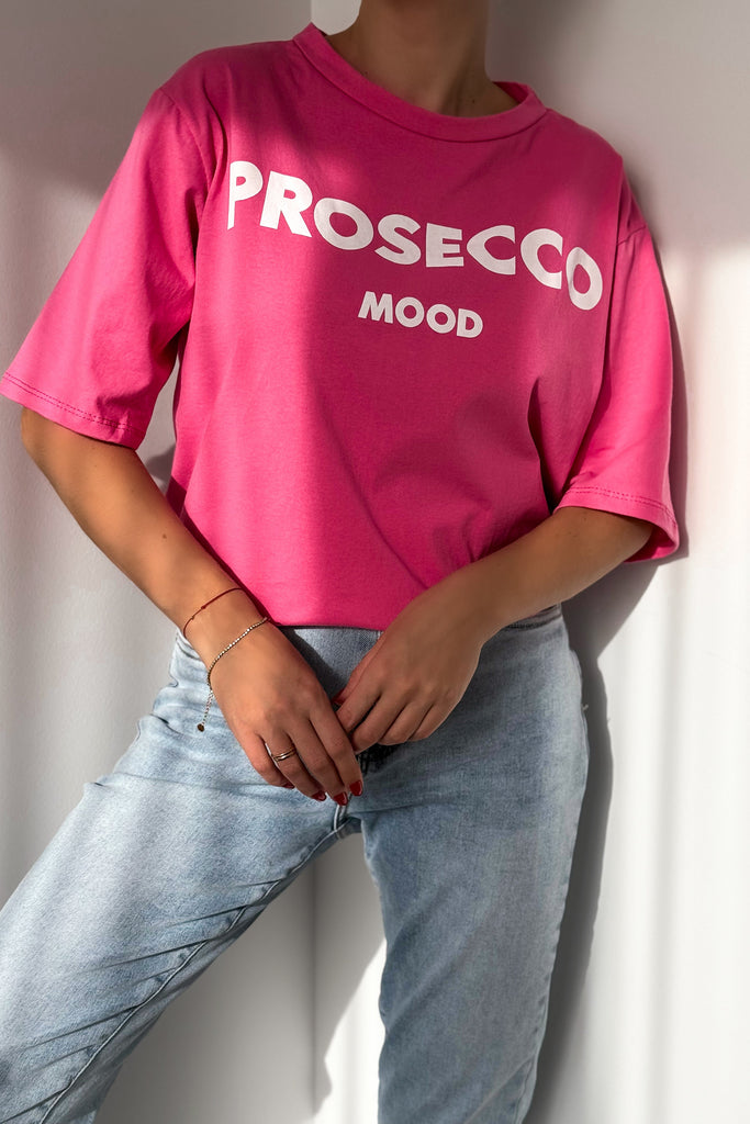 Kylan Pink 'Prosecco Mood' T-Shirt