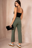 Kyrie Khaki Cigarette Trousers