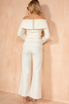 Laura Cream Straight Leg Trousers