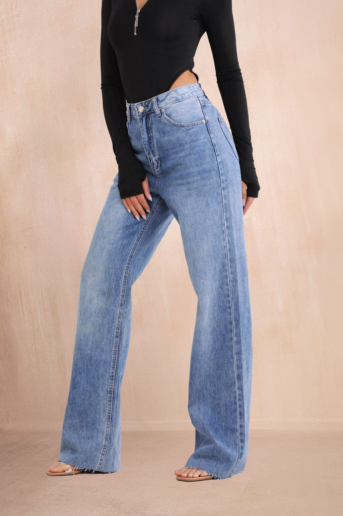 Lena Blue Wide Leg Jeans