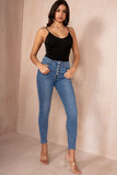 Lennox Blue Push Up Skinny Jeans