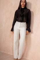 Leonora Black Corsage Shirt