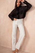 Leonora Black Corsage Shirt

