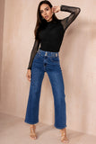 Lesley Dark Blue Straight Leg Jeans