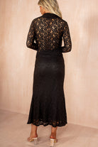 Lexi Black Floral Lace Co Ord