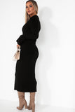Liora Black Knit Dress