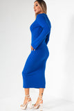 Liora Blue Knit Dress