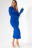 Liora Blue Knit Dress