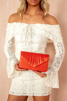 Liz Scarlett Satin Detachable Chain Bag