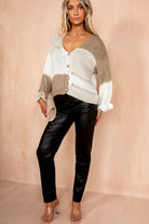 Lori Stone V Neck Knit Cardigan
