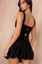 Lorien Black Bow Back Top