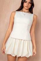 Lorien Cream Bow Back Top