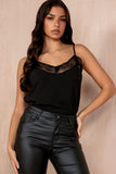 Luca Black Lace Cami Top