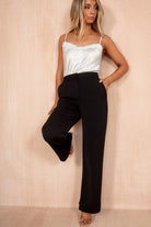 Lucia Black Wide Leg Trousers