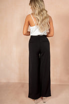 Lucia Black Wide Leg Trousers