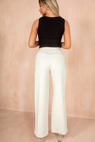 Lucia Cream Wide Leg Trousers