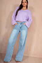 Lucille Lilac Soft Knit Jumper