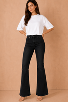 Lyra Black Denim Bootcut Jeans