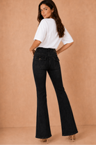 Lyra Black Denim Bootcut Jeans