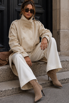 Mabel Stone Cropped Trench Coat