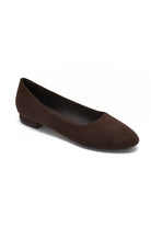 Macie Chocolate Suedette Flat Shoe