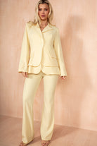 Maddie Lemon Blazer Suit