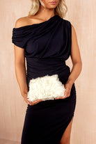 Maddison Ivory 3D Floral Detachable Chain Bag