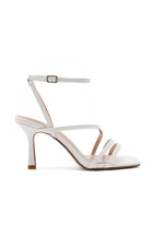 Madison White Strappy Heels
