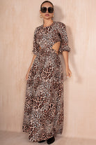 Maelyn Leopard Print Cut Out Dress