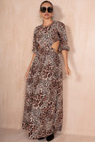 Maelyn Leopard Print Cut Out Dress