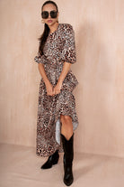 Maelyn Leopard Print Cut Out Dress