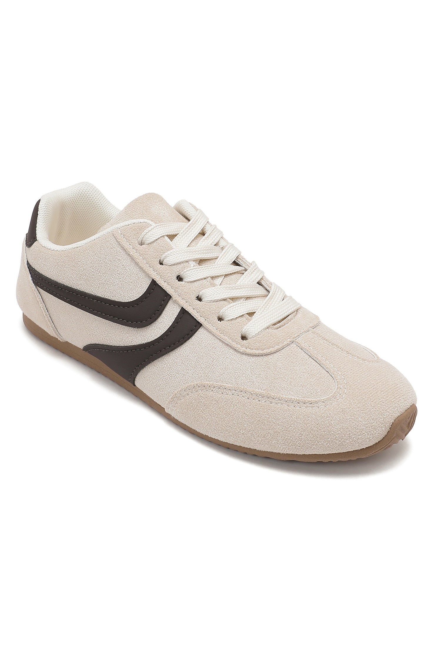 Maeve Stone Suedette Trainers