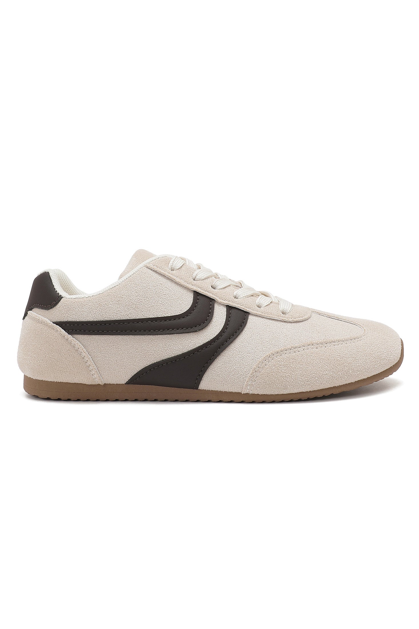 Maeve Stone Suedette Trainers
