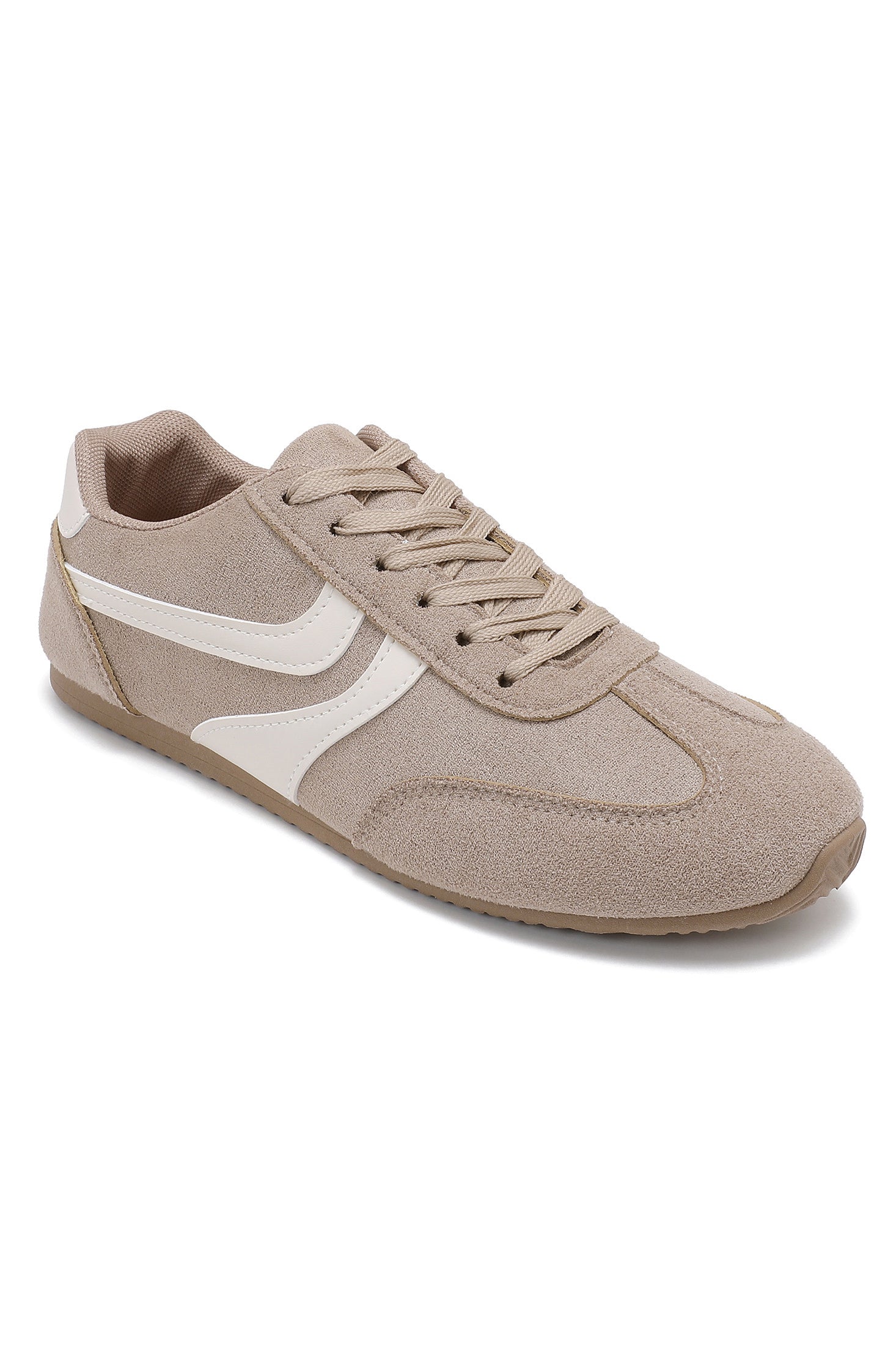 Maeve Taupe Suedette Trainers