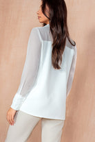 Maeve White Chiffon Shirt