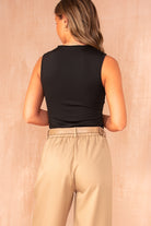 Maisie Black Square Neck Bodysuit
