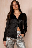 Makayla Black Shimmer Shirt