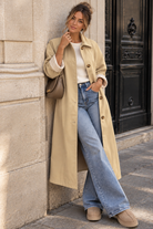 Mariah Stone Longline Trench Coat