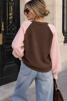 Marielle Pink & Chocolate Fine Knit Jumper