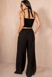 Marlo Black Wide Leg Trouser Co Ord