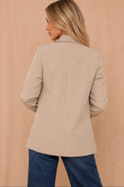 Maxine Mushroom Ruched Sleeve Blazer