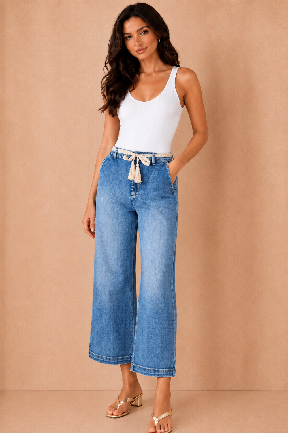 Melissa Blue Cropped Jeans