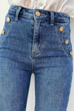 Melody Blue Button Detail Jeans