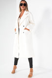 Micaela Cream Longline Coat