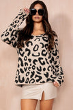 Milani Camel Animal Print Knit Jumper