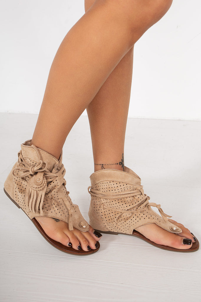 Mirabella Stone Toe Post Sandals