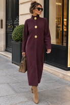 Misha Burgundy Fine Knit Coatigan