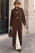Misha Chocolate Fine Knit Coatigan