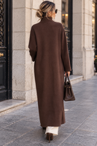 Misha Chocolate Fine Knit Coatigan