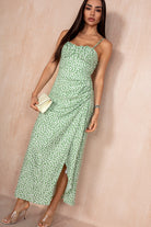 Moira Green Spotted Cami Maxi Dress
